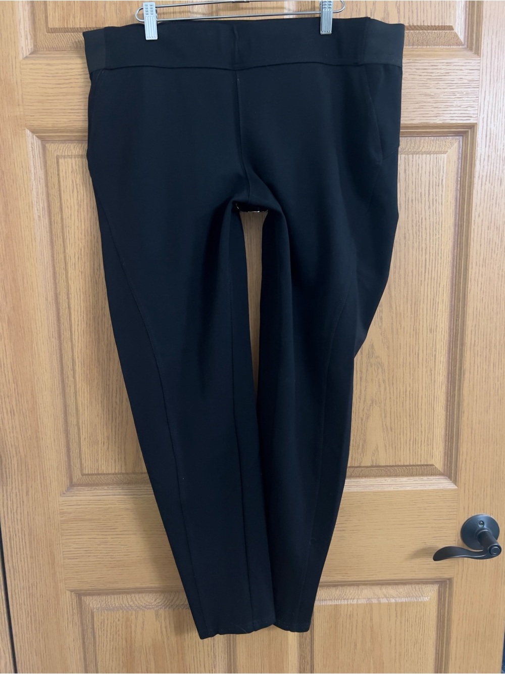 Simply Vera Vera Wang Black Pull-On Ponte Leggings Pants XL - Picture 3 of 8